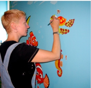 Finding Nemo wall mural 